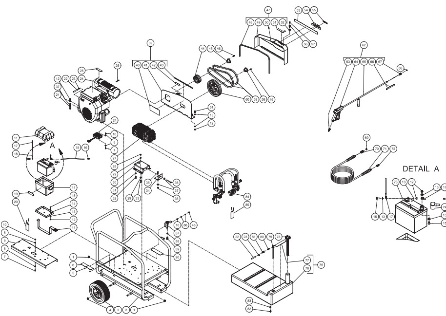MITM CWC-3008-2MGH pressure washer parts and manual