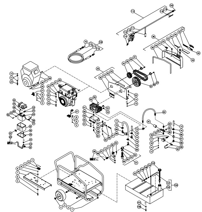 MITM CWC-4005-0MGH pressure washer parts and manual