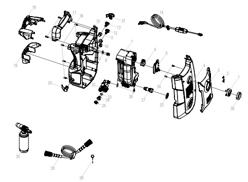 Green works power washer repair parts