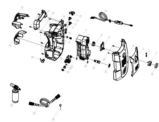greenworks power washer replacement parts