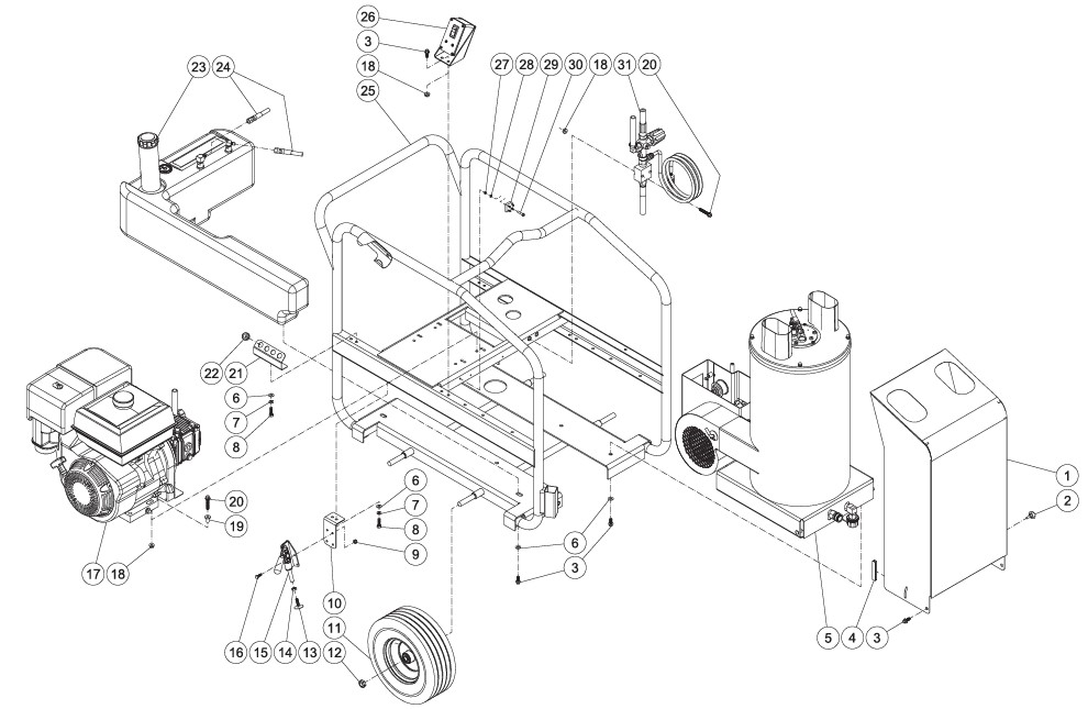MITM HSP-3003-3MGH hot water repair kits