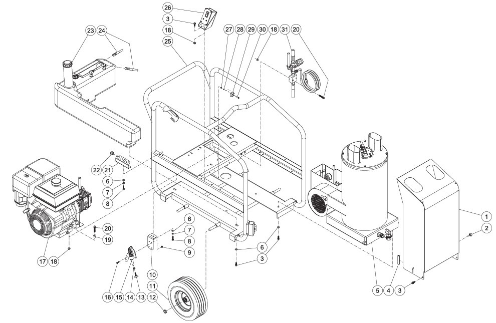 MITM HSP-3504-3MGV hot water repair kits