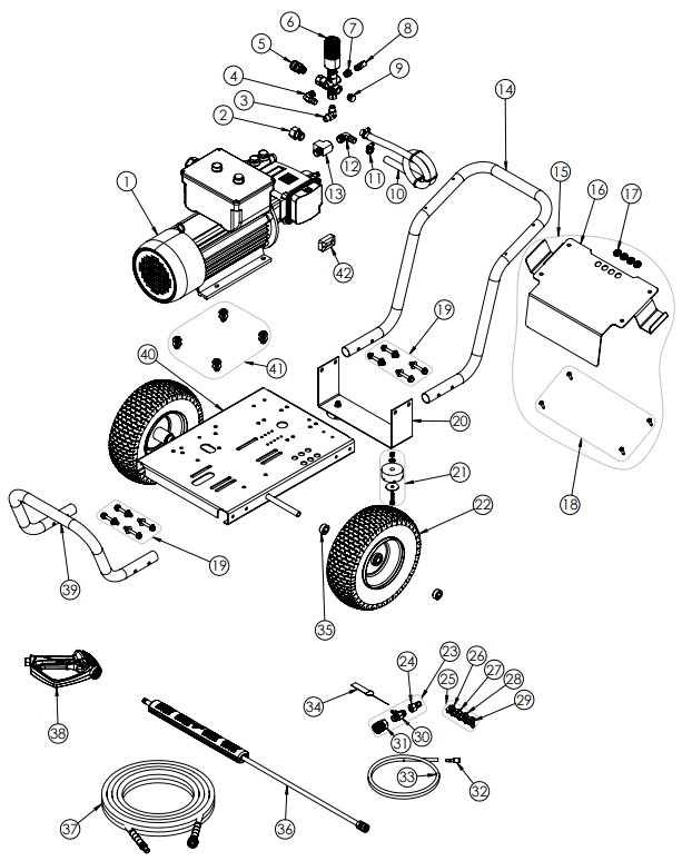 IR3040012B 61132 Power washer repair parts