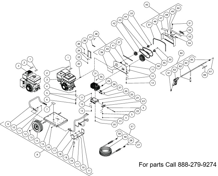 MITM JCW-3004-0MHB pressure washer parts and manual