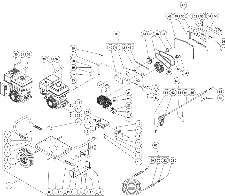 MITM JCW-3504-0MHB pressure washer parts and manual