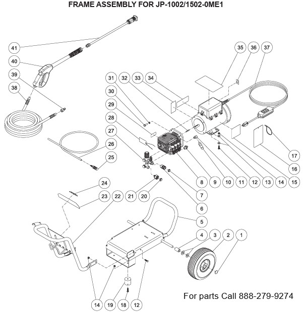 MITM JP-1002.0ME1 pressure washer parts