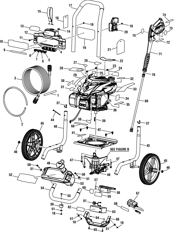 powerstroke ps803166E gas pressure washer parts