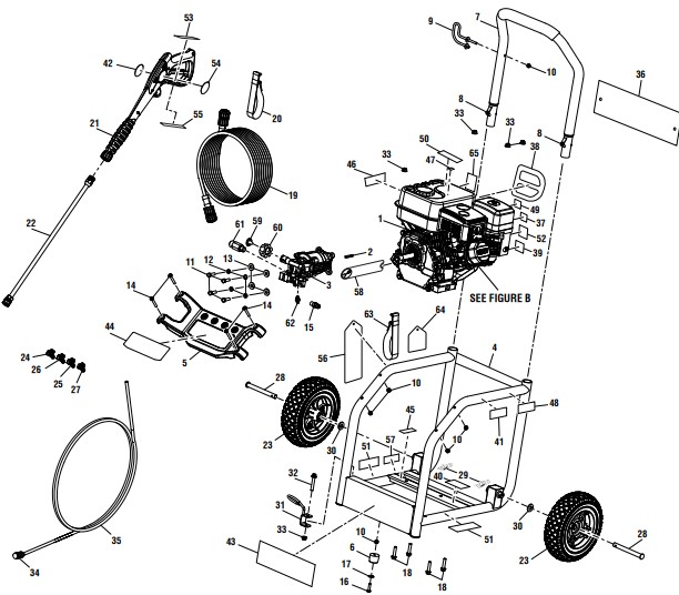 powerstroke ps80522 gas pressure washer parts