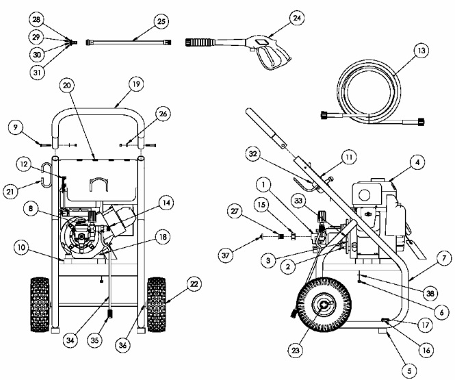 coleman pw0912700.01 pressure washer help