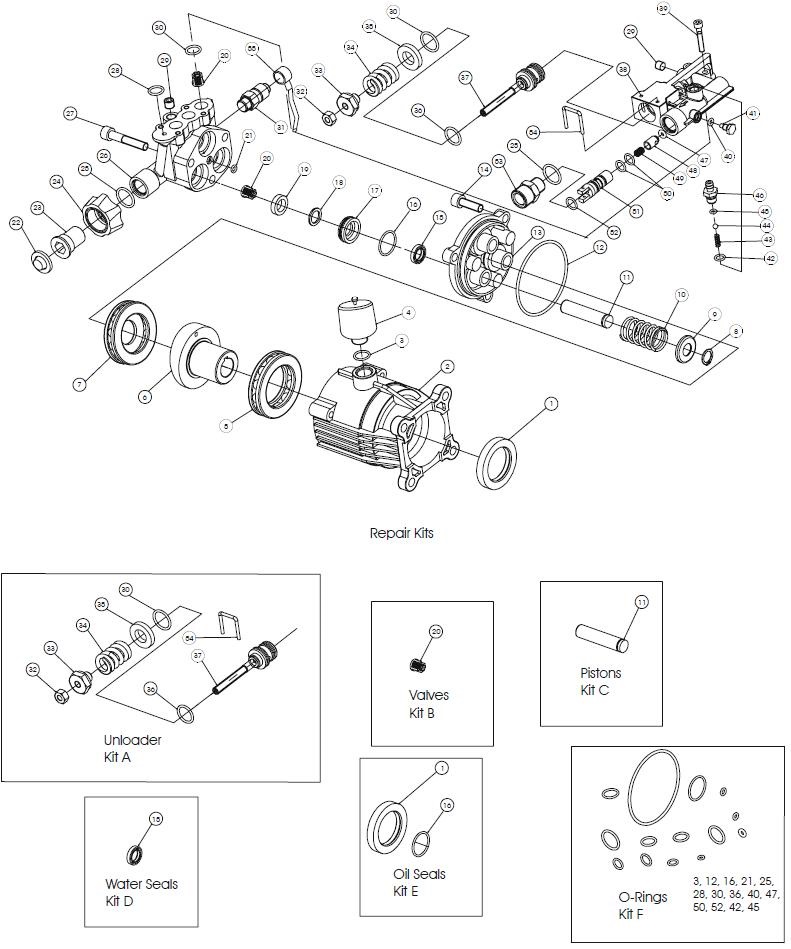 308653071 pump rebuild repair parts 