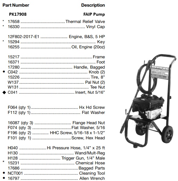 Water Driver WGV1721-2 replacement Parts