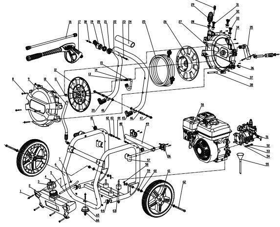 YF3200 repair and replacement parts