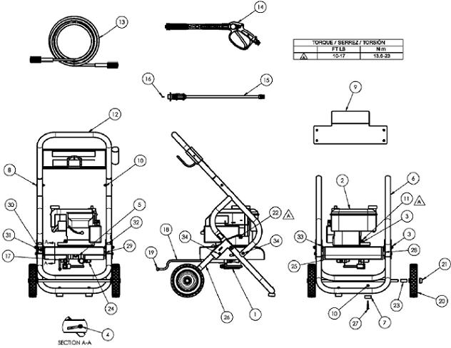 COLEMAN POWERMATE PW0902200 power washer parts