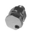 Boomless Nozzle- S.S. Cap & Body- Standard Pattern- Right Spray- Size 0.187